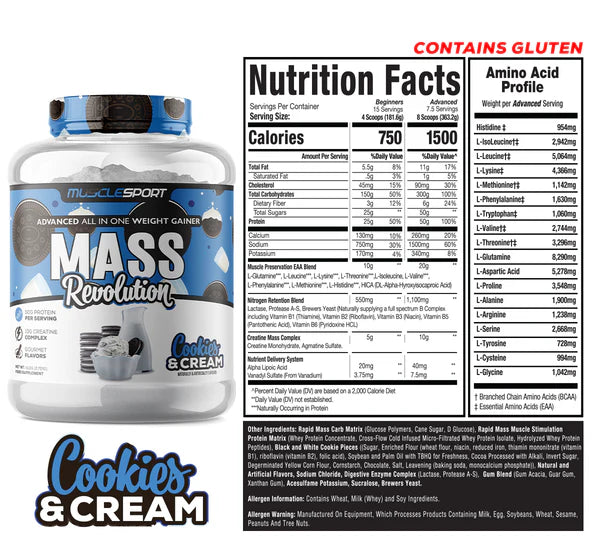 MuscleSport Mass Revolution™Mass Gaine 6lb