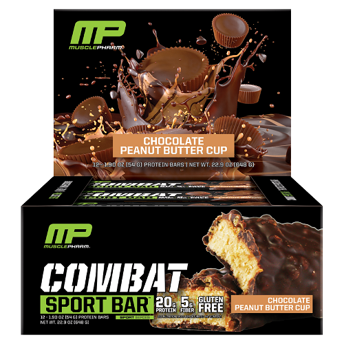 MusclePharm Combat Sport Box Of 12 Protein Bar