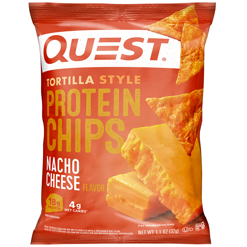 QUEST NACHO CHEESE TORTILLA STYLE PROTEIN CHIPS
