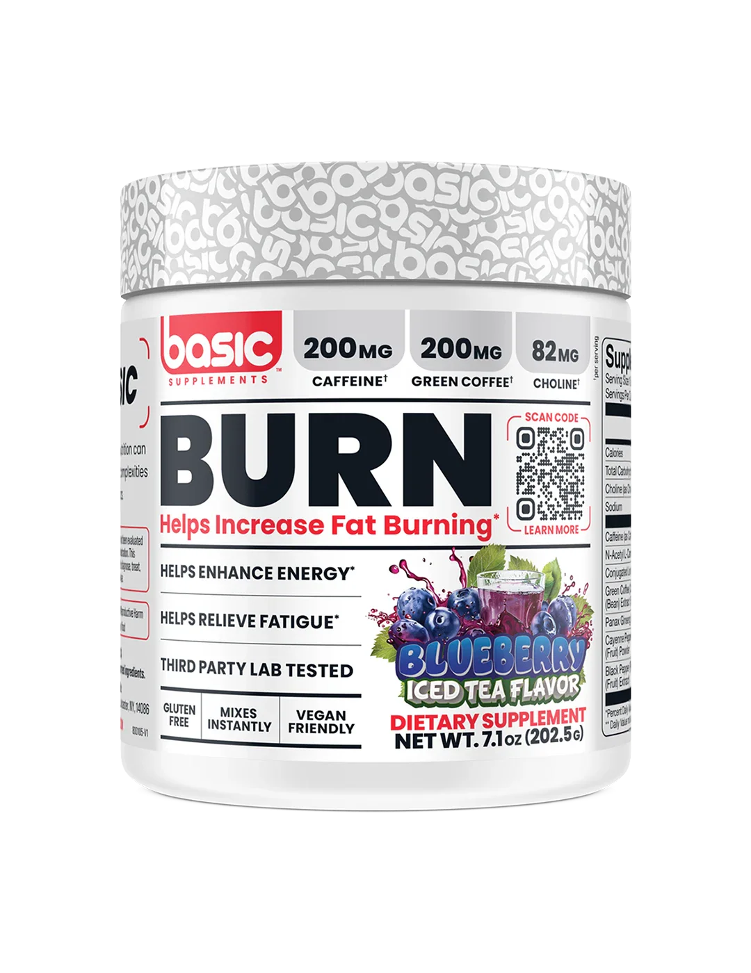 BASIC BURN 45 SERVE BLUEBERRY ICE TEA