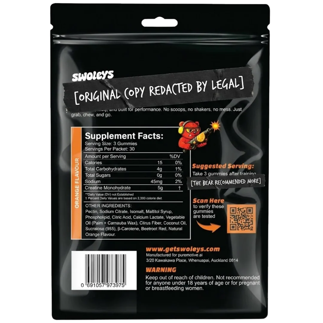 Swoleys Sour Creatine Gummies