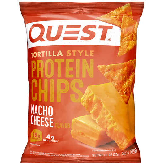 QUEST NACHO CHEESE TORTILLA STYLE PROTEIN CHIPS
