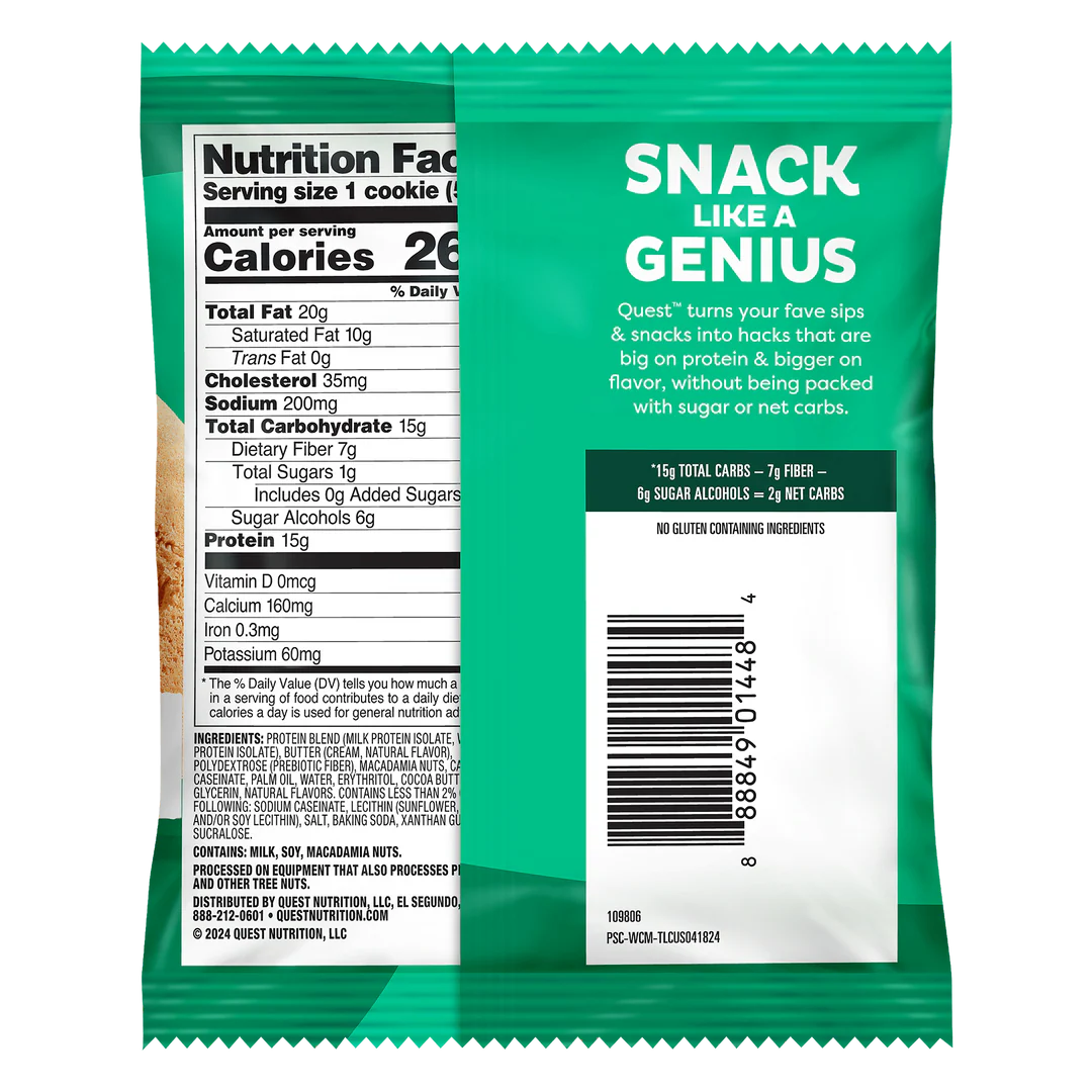 Quest Nutrition Protein Cookie